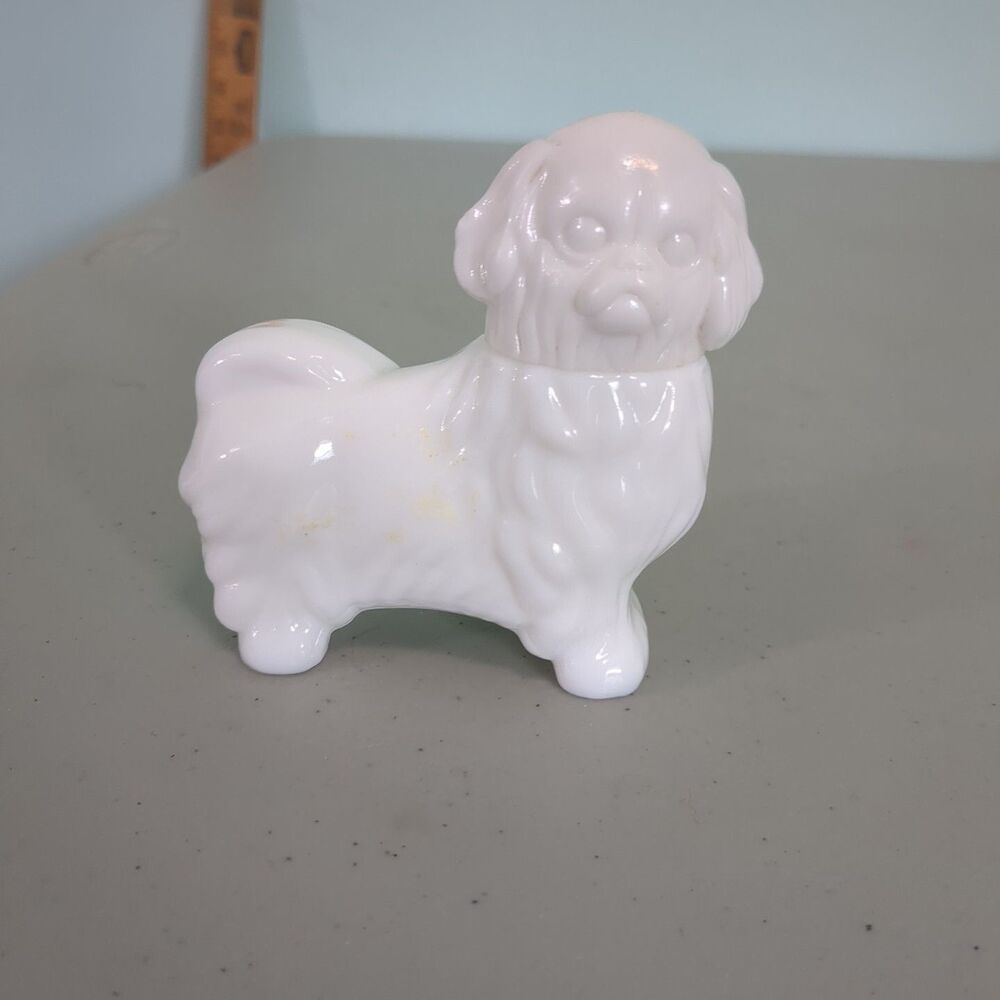 1970s Avon ROYAL PEKINGESE Dog  1.5 oz Cologne Bottle Vintage Somewhere empty